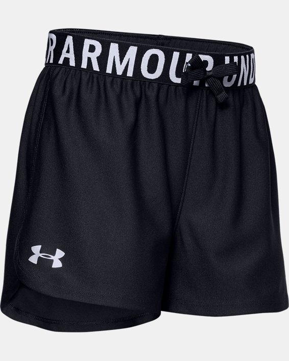 Youth X-Large, Black Under Armour Girls' Printed Play up Shorts 